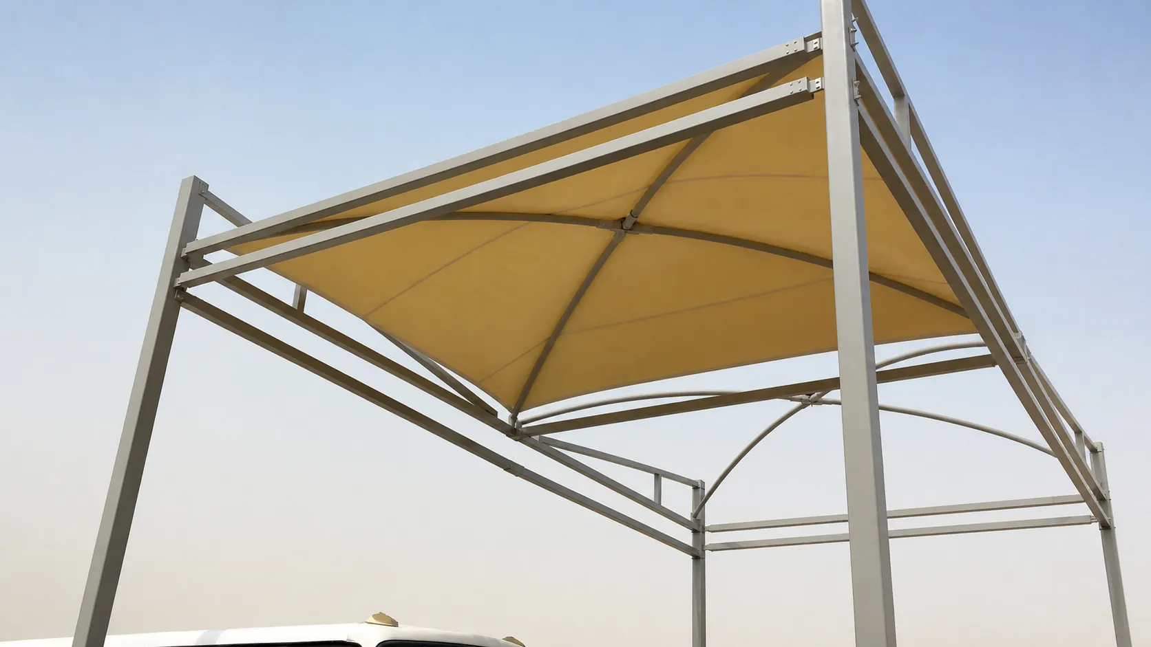مظلات مشروع مواقف مطار الملك عبدالعزيز بجدة
